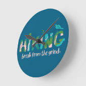 Wandern 2 BFTG Runde Wanduhr (Winkel)