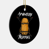 Wandern Adventure Buddies Paare Keramik Ornament (Rechts)