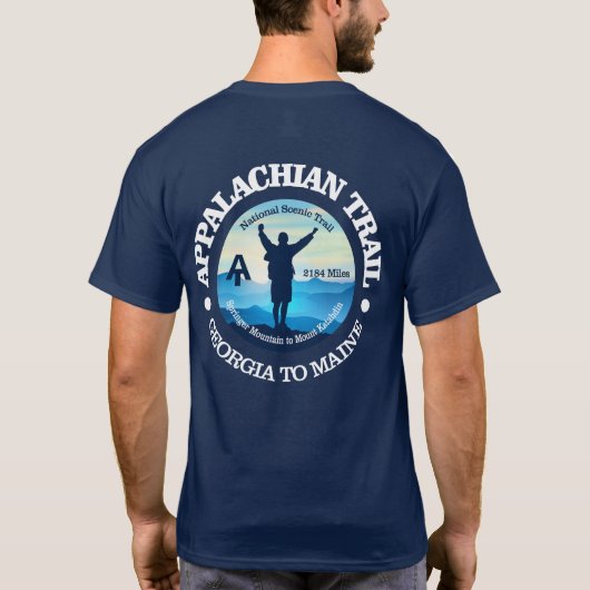 Wandern (Appalachischer Pfad) 2 T-Shirt (Rückseite)