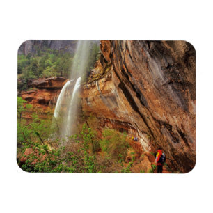 Wandern auf dem Emerald Pools Trail im Zion Nation Magnet