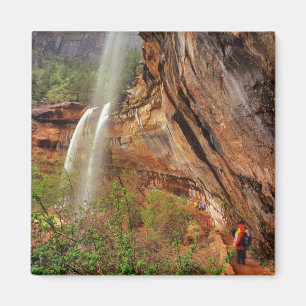 Wandern auf dem Emerald Pools Trail im Zion Nation Magnet