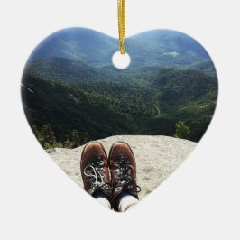 Wandern auf die Welt Keramikornament