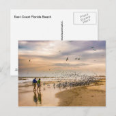 Wandern auf einer Florida Beach Travel Fotografy Postkarte (Vorne/Hinten)