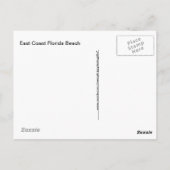 Wandern auf einer Florida Beach Travel Fotografy Postkarte (Rückseite)