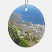 Wandern auf Tabellen-Mountain View über der Bucht Keramikornament (Links)