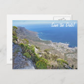 Wandern auf Tafelberg - Blick über die Bucht des C Postkarte (Vorne/Hinten)