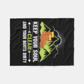 Wandern Behalte Ihr Soul sauber Fleecedecke (Vorderseite (Horizontal))