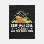Wandern Behalte Ihr Soul sauber Fleecedecke (Vorderseite)