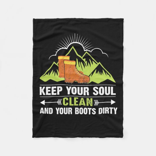 Wandern Behalte Ihr Soul sauber Fleecedecke (Vorderseite)