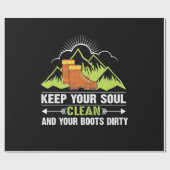 Wandern Behalte Ihr Soul sauber Geschenkpapier (Flach)