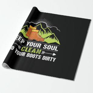 Wandern Behalte Ihr Soul sauber Geschenkpapier