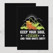 Wandern Behalte Ihr Soul sauber Save The Date (Vorne/Hinten)