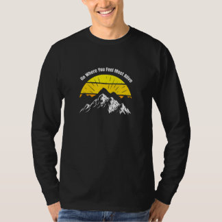 Wandern Berg Grafik Athletik Outdoor-Workout A T-Shirt