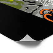 Wandern Berg I Liebe Peeing Außerhalb des Campings Poster (Ecke)