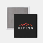 Wandern Berge Cooler Wanderer Magnet (Vorderseite/Rückseite)