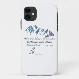 Wandern Berge Universum flüstert Willkommen Zuhaus Case-Mate iPhone Hülle