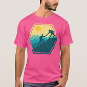 Wandern Berggipfel Berggipfel Bergsee-Zauber im Va T-Shirt (Vorderseite)