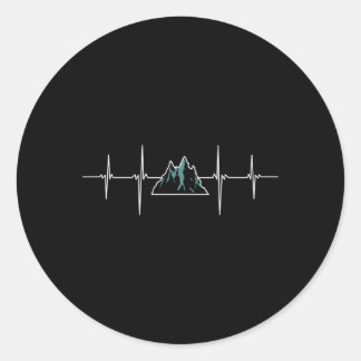 Wandern Bergsee-Zauber Bergsee-Zauber Runder Aufkleber