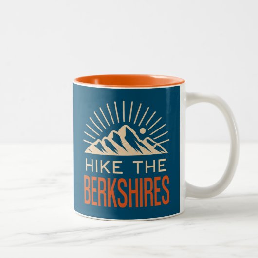 Wandern Berkshires Massachusetts Sunburst Zweifarbige Tasse (Rechts)