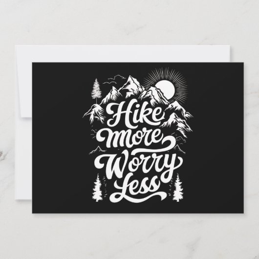 Wandern Besorgnis erregender weniger Camping im Fr Einladung (Vorderseite)