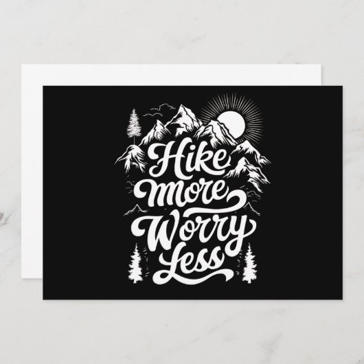 Wandern Besorgnis erregender weniger Camping im Fr Einladung (Vorne/Hinten)