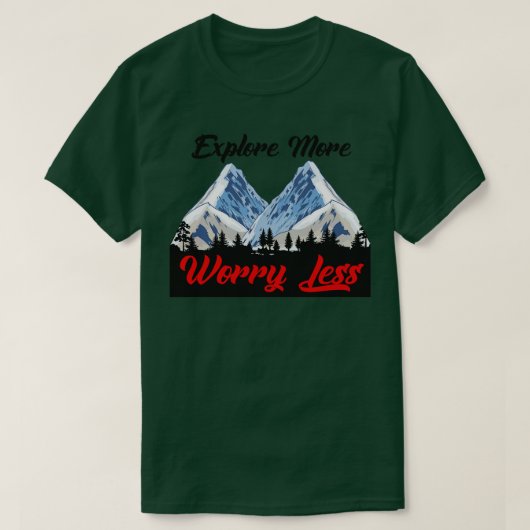 Wandern Besorgnis erregender weniger Wandern Klett T-Shirt (Design vorne)