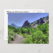 Wandern Big Bend Postkarte (Vorne/Hinten)