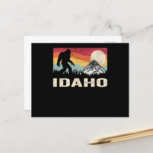 Wandern Bigfoot Idaho Camping Sasquatch Postkarte