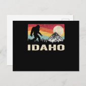 Wandern Bigfoot Idaho Camping Sasquatch Postkarte (Vorne/Hinten)
