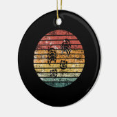 Wandern Boots Footprint Keramik Ornament (Links)