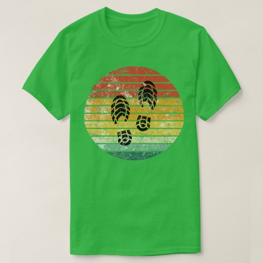 Wandern Boots Footprint T-Shirt (Design vorne)