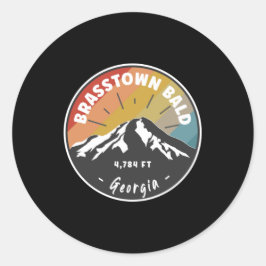 Wandern Brasstown Bald Georgia Runder Aufkleber