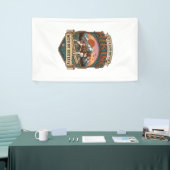 Wandern Bretagne Hund Rucksack Berge Banner (Messeveranstaltung)