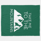 Wandern - Bring mich in die Berge Fleecedecke (Vorderseite (Horizontal))