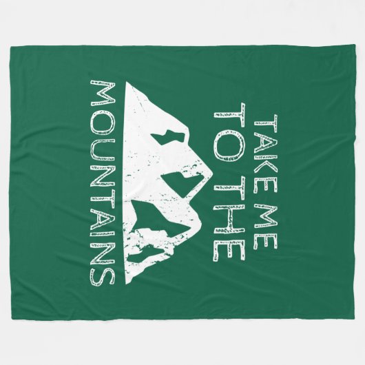 Wandern - Bring mich in die Berge Fleecedecke (Vorderseite (Horizontal))