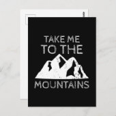 Wandern - Bring mich in die Berge Funny Wandern Postkarte (Vorne/Hinten)
