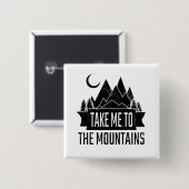 Wandern - Bring mich zu den Bergen Button (Vorne & Hinten)