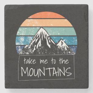 Wandern - bringen Sie mich in die Berge Steinuntersetzer