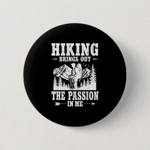 Wandern bringt die Leidenschaft des Bergwanderers  Button