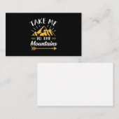 Wandern bringt mich in die Berge Visitenkarte (Vorne/Hinten)