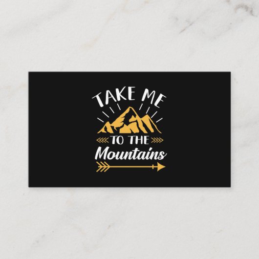 Wandern bringt mich in die Berge Visitenkarte (Vorderseite)