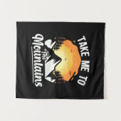 Wandern bringt mich in die Berge Wandteppich (Vorderseite (Horizontal))