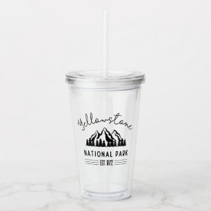 Wandern Camping im Yellowstone-Nationalpark Acryltrinkbecher