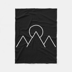 Wandern Camping Minimalsimus Geometrisch Gif Fleecedecke