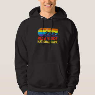 Wandern Camping Retro Stil Mesa Verde Nationalpark Hoodie