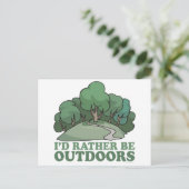 Wandern, Camping, Trekking, Klettern Outdoor! Postkarte (Stehend Vorderseite)