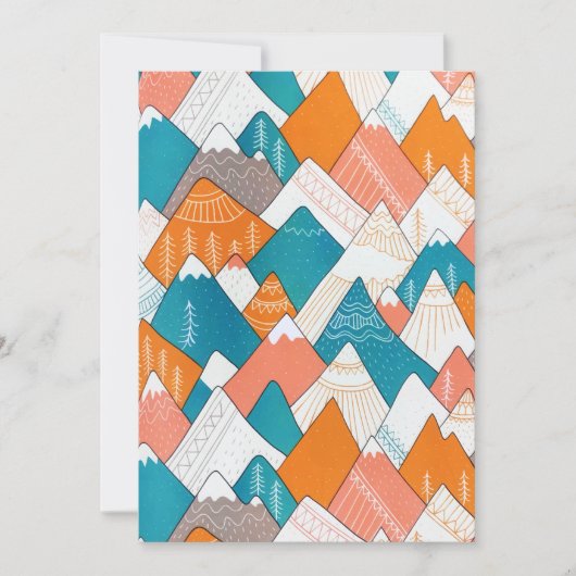 Wandern Camping Weltreisen Berggipfel Feiertagskarte (Vorderseite)