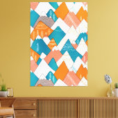 Wandern Camping Weltreisen Berggipfel Leinwanddruck (Insitu (Wohnzimmer))