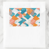 Wandern Camping Weltreisen Berggipfel Rechteckiger Aufkleber (Tasche)