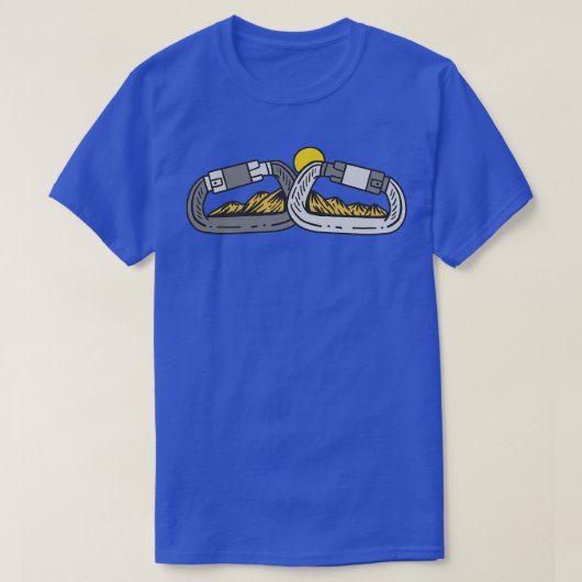 Wandern Carabiner Berg T-Shirt (Design vorne)